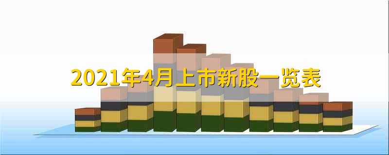 2021年4月上市新股一览表 2021年4月上市的新股有哪些