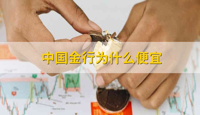 中国金行为什么便宜 中国金行的黄金便宜吗