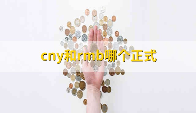 cny和rmb哪个正式 cny和rmb哪个会正式一些
