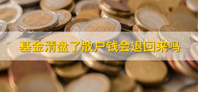 基金清盘了散户钱会退回来吗，会退还