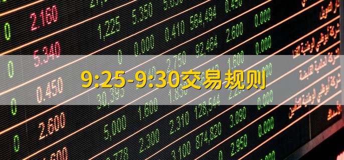 9:25-9:30交易规则，时间优先和价格优先