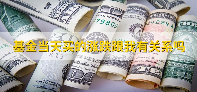 基金当天买的涨跌跟我有关系吗，分以下两点