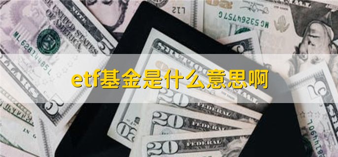 etf基金是什么意思啊，交易型开放式指数基金