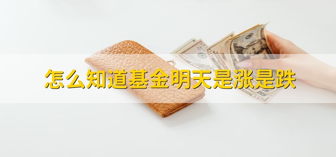 怎么知道基金明天是涨是跌，分以下两点