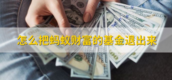 怎么把蚂蚁财富的基金退出来，有以下七个步骤